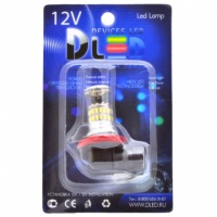 Светодиодная автомобильная лампа DLED H11 - 48 SMD3014 + Стабилизатор (2шт.)